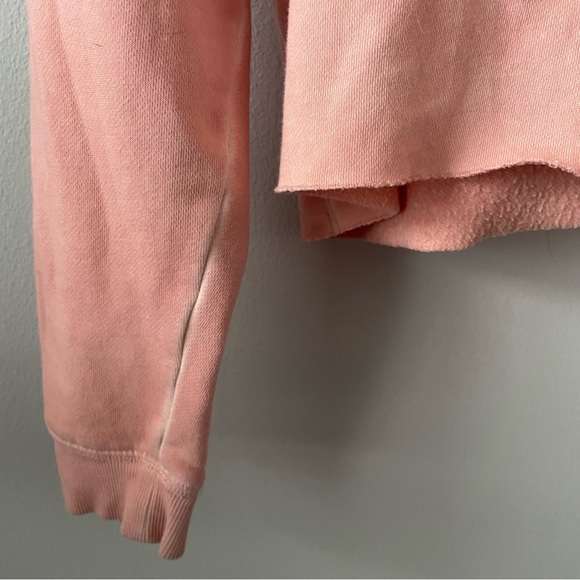 Custom Upcycled Mushroom Hoodie Reworked cropped sweatshirt Medium Pink - Picture 4 of 9